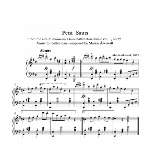 petits sauts sheet music pdf