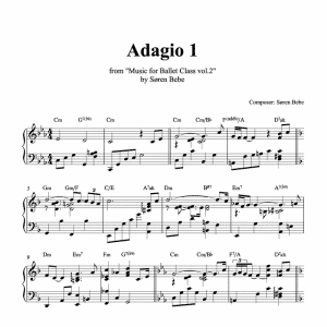 adagio ballet sheet music