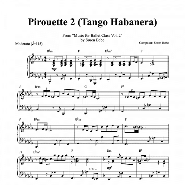 pirouette piano sheet music