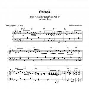 sissone piano sheet music