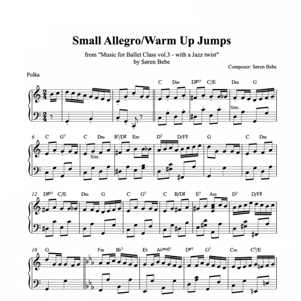 small allegro piano sheet music pdf