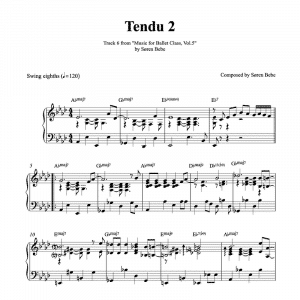 tendu ballet class sheet music pdf download