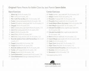 Music for Ballet Class Vol.3 - by Søren Bebe (CD + mp3 download) - Image 2