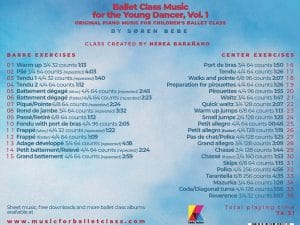 Ballet Class Music for the Young Dancer, Vol​.​1 - Original piano music for children's ballet class (CD + mp3 download) - Image 2