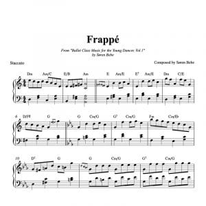 frappe ballet class sheet music for children