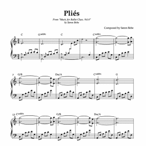 beautiful plie sheet music for ballet vol.6