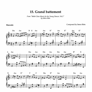 sheet music for grand battement pdf download