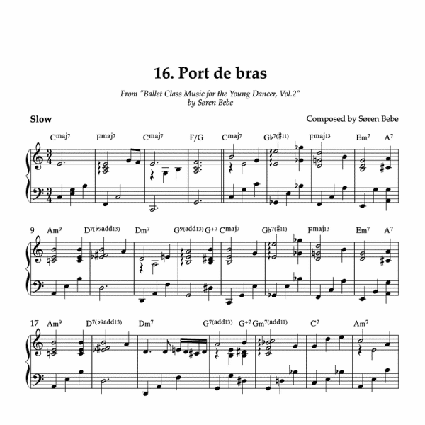 port de bras piano score pdf download