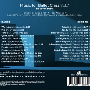 cd track list for music for ballet class vol 7 by soren bebe